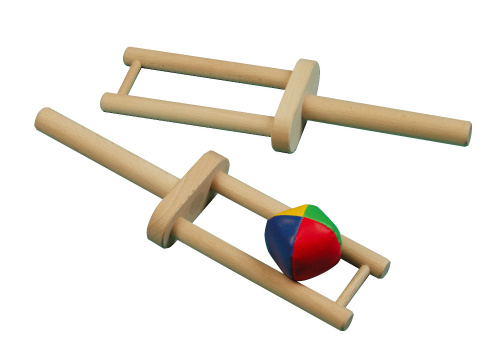 Набор — 2 деревянные ракетки с мячом