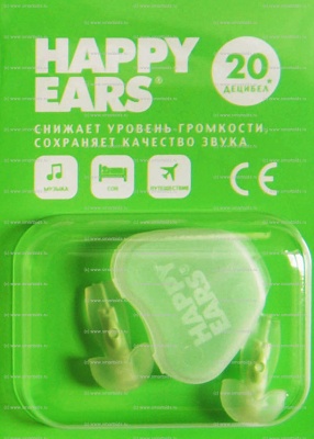Беруши HAPPY EARS. Цвет зелёный.