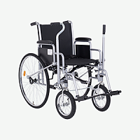 07-02-07 Кресло-коляска с ручным приводом с регулировкой угла наклона подножки (подножек) прогулочная (для инвалидов и детей-инвалидов)