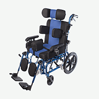 07-01-02 Кресло-коляска с ручным приводом с дополнительной фиксацией (поддержкой) головы и тела, в том числе для больных ДЦП