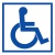 Наклейка «Доступность для инвалидов в креслах-колясках» (знак доступности объекта, 150х150 мм)